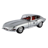 Furper Jaguar E-Type Diecast Car Model 1:24 Scale Toy Car Furper Silver 