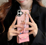 Furper Leather Card Holder iPhone 17 Phone Case Cases Furper Iphone 17 Pink 