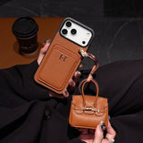 Furper Leather Card Holder iPhone 17 Phone Case Cases Furper Iphone 17 Pro Brown 