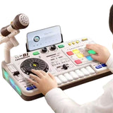 Furper Little Rocker cool DJ Mixer Music Enlightenment, Promoting Auditory Development and Enhancing Hand - Eye Coordination. DJ Mixer Furper White 