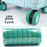 Furper Luggage Wheel Leather Cover, 8pcs Luggage Wheel Protective Cover Wheel Cover Furper 