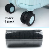 Furper Luggage Wheel Leather Cover, 8pcs Luggage Wheel Protective Cover Wheel Cover Furper 