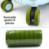 Furper Luggage Wheel Leather Cover, 8pcs Luggage Wheel Protective Cover Wheel Cover Furper 