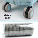 Furper Luggage Wheel Leather Cover, 8pcs Luggage Wheel Protective Cover Wheel Cover Furper 