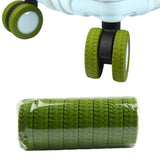 Furper Luggage Wheel Leather Cover, 8pcs Luggage Wheel Protective Cover Wheel Cover Furper Avocado Green 