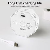 Furper Multi-Hexagon Cube Timer 90-Minute Gravity Sensor Digital Timer with LED Screen 7 Set Time Management Tools Flip Induction Timer Furper 