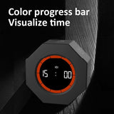 Furper Multi-Hexagon Cube Timer 90-Minute Gravity Sensor Digital Timer with LED Screen 7 Set Time Management Tools Flip Induction Timer Furper 