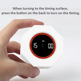 Furper Multi-Hexagon Cube Timer 90-Minute Gravity Sensor Digital Timer with LED Screen 7 Set Time Management Tools Flip Induction Timer Furper 