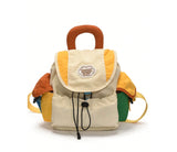 Furper New Style Colorblock Nylon Backpack, Contrasting Color Kids School Bags Outdoor Travel Mountain Climbing Backpack Travel Bag Furper Small 