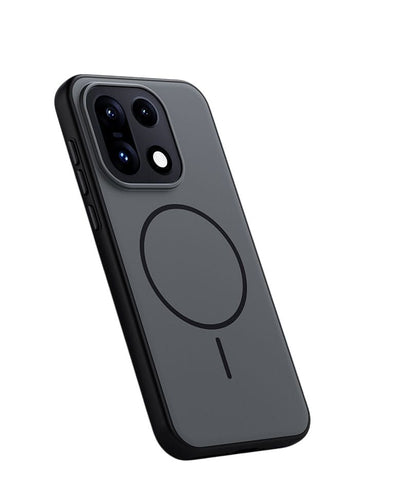 Furper Oneplus 15 Case 2-in-1 Leather Feel Matte Hard PC Soft Bumber Magnetic Anti-drop Casing Cover Phone Case Furper Black 