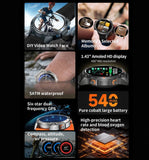 Furper Outdoor Sports Smartwatch G100 GPS, Anti Scratch Technology Watches Furper 