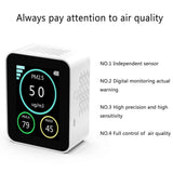 Furper PM2.5 PM1.0 PM10 Haze Particle Detector Air Quality Tester Home Office Air Quality Monitor TFT Gas Air Detector Monitor Furper 