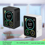 Furper PM2.5 PM1.0 PM10 Haze Particle Detector Air Quality Tester Home Office Air Quality Monitor TFT Gas Air Detector Monitor Furper 