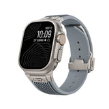 Furper Premium Strap for Apple Ultra Watch 44/45/46/49mm, Soft Silicone Sports Strap, Robust Replacement Strap with Metal Connector Silicone Apple Watch Band Furper 45mm Blue 