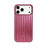Furper RIMOWA Aluminium iPhone 17 Pro & Pro Max Case Premium Protection With Groove Design. iPhone Cases Rimowa Iphone 17 Pro Burgundy 