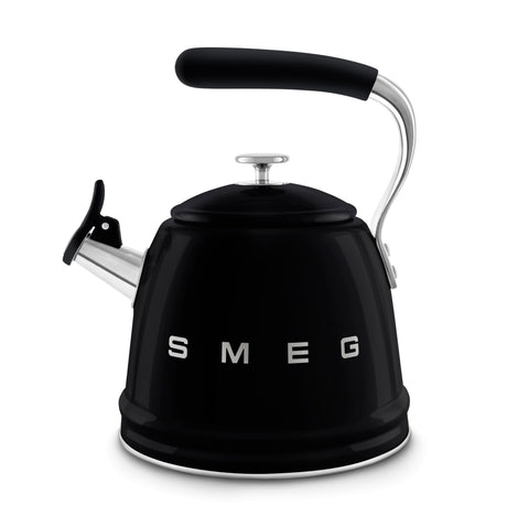 Furper SMEG 50's Retro Style Stovetop Whistling Kettle 2.3 L Water Kettle Furper Black 