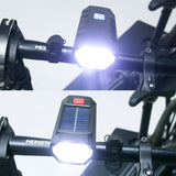 Furper Solar Cycle/Bike Headlight, USB Rechargeable 250LM MTB and Road Bike Handle Flashlight with Horn Bicycle Headlight Flashlight Furper 