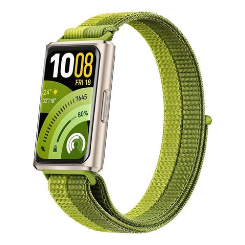 Furper Strap For Huawei Band 11 & 11 Pro Nylon Loop Hook and Loop Fastener Watch Strap Replacement Straps Furper Green 