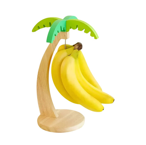 Furper Tropical Palm Tree Wood Countertop Banana Hanger Banana Hanger Furper 