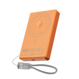 Furper Ultra-thin Magnetic Wireless Charging OLED Display 5000/10000mAh Power Bank Power Bank Furper 5000 mAh Orange 