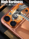 Furper Ultra-Thin Metal Nickel Sheet Hollow Phone Lens Protective Film, Compatible With Iphone 17 Pro/ 17 Pro Max Lens Protector Glass Furper 