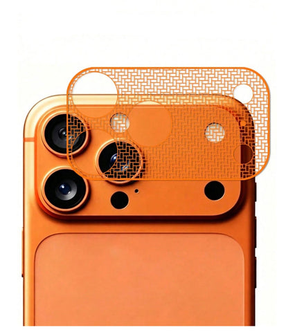 Furper Ultra-Thin Metal Nickel Sheet Hollow Phone Lens Protective Film, Compatible With Iphone 17 Pro/ 17 Pro Max Lens Protector Glass Furper 