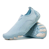 Furper Water Aqua Barefoot Beach Shoes for Surfing and Yoga Unisex- Anti-Slip Summer Beach, Yoga, Dance & Swimming Shoes with Geometric Design, White, Water Sports Shoes Shoes Furper 36 Blue 