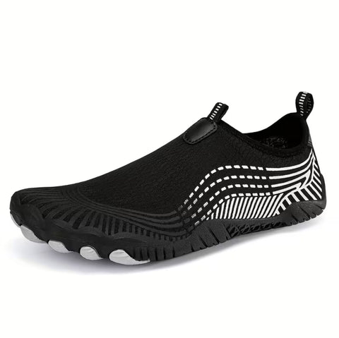 Furper Youth Water Shoes, Fitness Shoes, Easy to Wear, No-Tie, Slip-Resistant, Wear-Resistant, Comfortable, Breathable, Indoor Fitness Shoes, Outdoor Beach, Water Trekking Shoes Shoes Furper 35 Black 