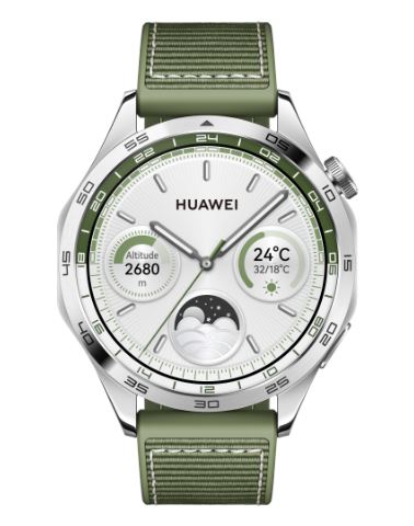 HUAWEI Watch GT 4 Smartwatch - 46mm, Up to 2 Weeks Battery Life, Fitness Tracker Compatible with Android & iOS, Health Monitoring, Sleep Tracking, GPS Smart Watches HUAWEI 46mm Green 