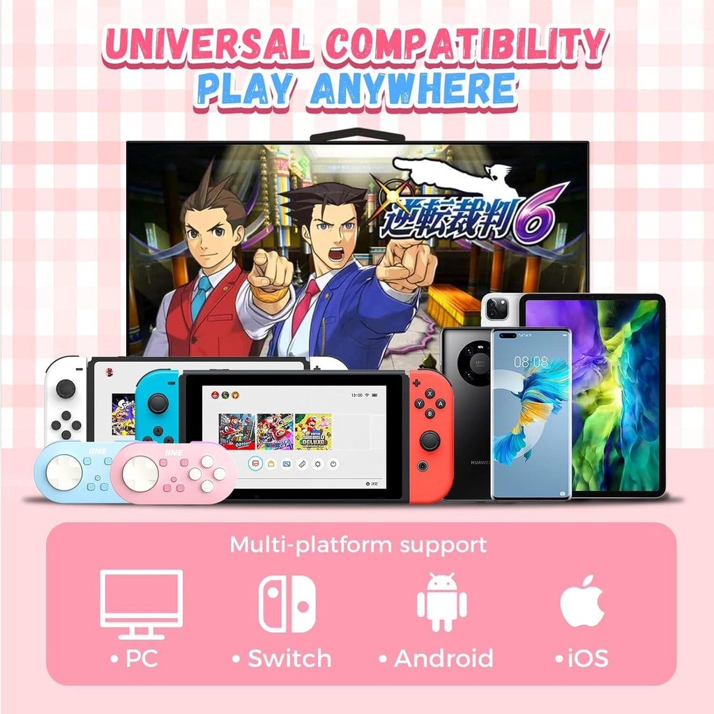 IINE Micro Bluetooth Controller, Pocket-sized Mini Gamepad for Switch ...