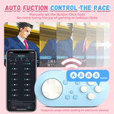 IINE Micro Bluetooth Controller, Pocket-sized Mini Gamepad for Switch/PC/Android/IOS, Pocket Game Controller with Auto-Fire Function/RGB Light/Keychain/Keyboard Mode Gamepad Controller IINE 