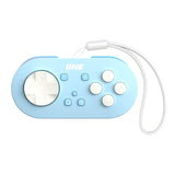 IINE Micro Bluetooth Controller, Pocket-sized Mini Gamepad for Switch/PC/Android/IOS, Pocket Game Controller with Auto-Fire Function/RGB Light/Keychain/Keyboard Mode Gamepad Controller IINE Blue 