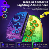 IINE Neptune Switch Controller, ALPS Joysticks Wireless Controller for Switch/Lite/OLED, Switch Gamepad Controller With Turbo/Macro/Wake-up/Screenshot/Dual Vibration/Motion/RGB Lights Wireless Game Controller IINE 