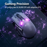 Inphic IN9PRO WIth PAW3395 Sensor Wireless Gaming Mouse Wired Mechanical Esports Gaming Macro Laptop Mouse with 8K Receiver Gaming Mouse Inphic 