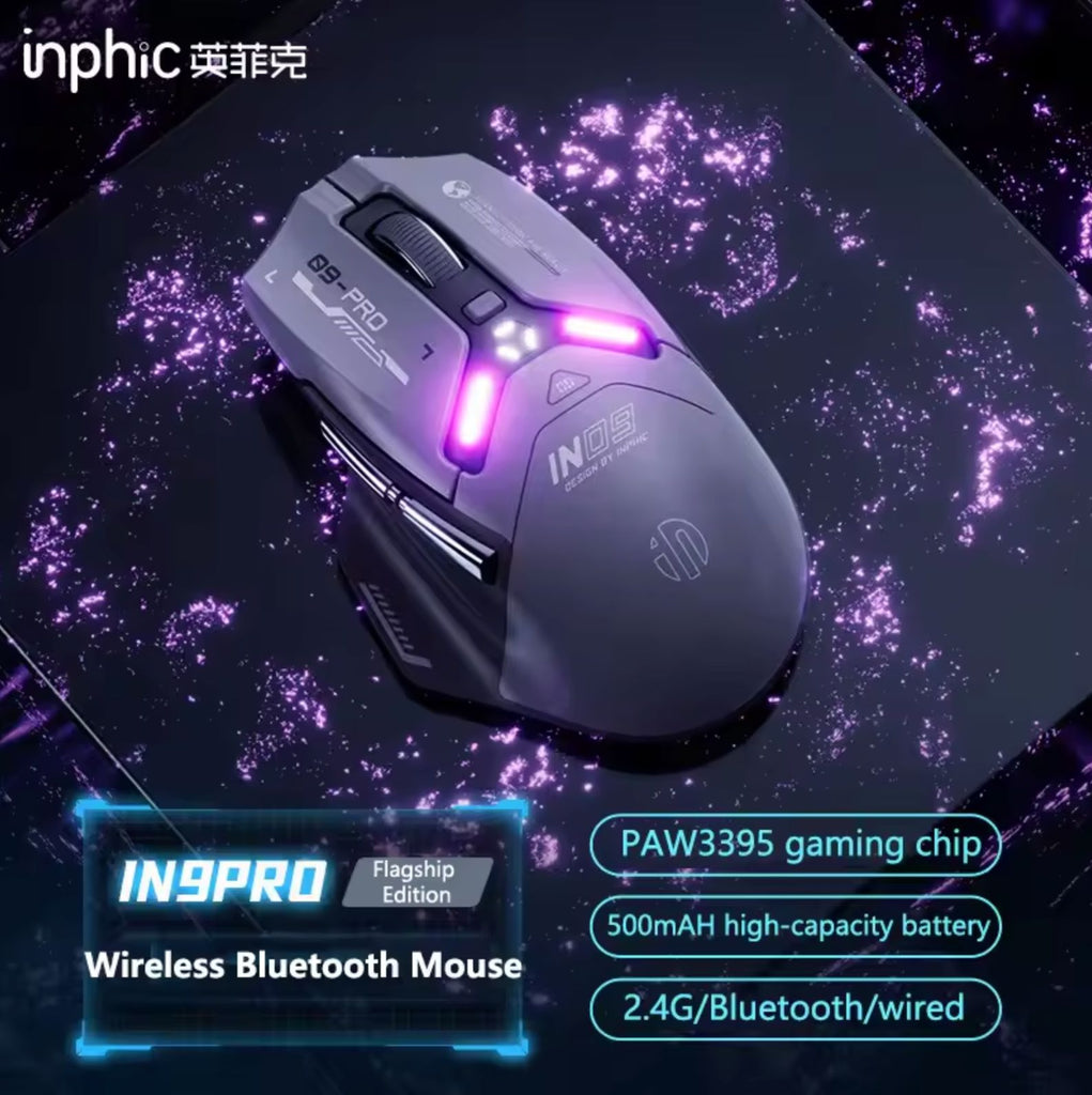 Inphic IN9PRO WIth PAW3395 Sensor Wireless Gaming Mouse Wired ...