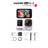 Insta360 Ace Pro 2-8K Waterproof Action Camera Co-Engineered with Leica, Flagship 1/1.3" Sensor, 8K30fps, 4K60fps, 2.5" Flip Screen, AI Noise Reduction, Long Lasting Battery Action Camera Insta360 