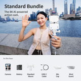 Insta360 Ace Pro 2-8K Waterproof Action Camera Co-Engineered with Leica, Flagship 1/1.3" Sensor, 8K30fps, 4K60fps, 2.5" Flip Screen, AI Noise Reduction, Long Lasting Battery Action Camera Insta360 