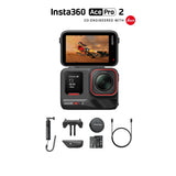 Insta360 Ace Pro 2-8K Waterproof Action Camera Co-Engineered with Leica, Flagship 1/1.3" Sensor, 8K30fps, 4K60fps, 2.5" Flip Screen, AI Noise Reduction, Long Lasting Battery Action Camera Insta360 