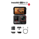 Insta360 Ace Pro 2-8K Waterproof Action Camera Co-Engineered with Leica, Flagship 1/1.3" Sensor, 8K30fps, 4K60fps, 2.5" Flip Screen, AI Noise Reduction, Long Lasting Battery Action Camera Insta360 Standard Bundle Black 