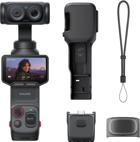 Insta360 Luna Ultra Dual-Lens Gimbal Camera Gimbal Camera Insta360 Black Standard Bundle 
