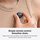 Insta360 Mic Air (1 TX + 1 RX), noise cancellation, 300-meter range, wireless microphone, compatible with USB-C iPhone/Android/PC/Mac, Vlog, streaming. Wireless Microphone Insta360 