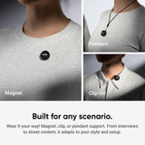 Insta360 Mic Air (1 TX + 1 RX), noise cancellation, 300-meter range, wireless microphone, compatible with USB-C iPhone/Android/PC/Mac, Vlog, streaming. Wireless Microphone Insta360 