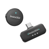 Insta360 Mic Air (1 TX + 1 RX), noise cancellation, 300-meter range, wireless microphone, compatible with USB-C iPhone/Android/PC/Mac, Vlog, streaming. Wireless Microphone Insta360 