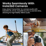 Insta360 Mic Pro, Wireless Mini Lavalier Microphone for iPhone/Camera/Android Wireless Microphone Insta360 