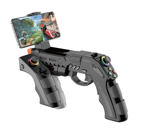 Ipega Wireless Game Gun PG-9257 For PS4 Android/iOS PC With Gyro,Vibration,Rapid Fire&RGB Game Gun iPega 