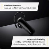 Jabra Talk 25 SE Mono Bluetooth Headset – Wireless Single Ear Headset with Built-in Microphone, Media Streaming, up to 9 Hours Talk Time, Black Bluetooth Headset Jabra 