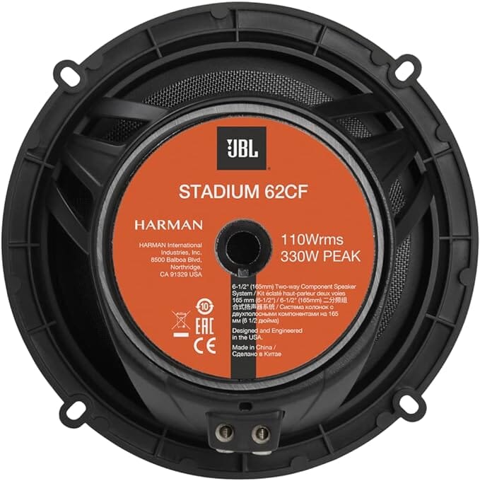 JBL Stadium 62CF 2-Way Car Sound System - 330 Watt Components Car ...