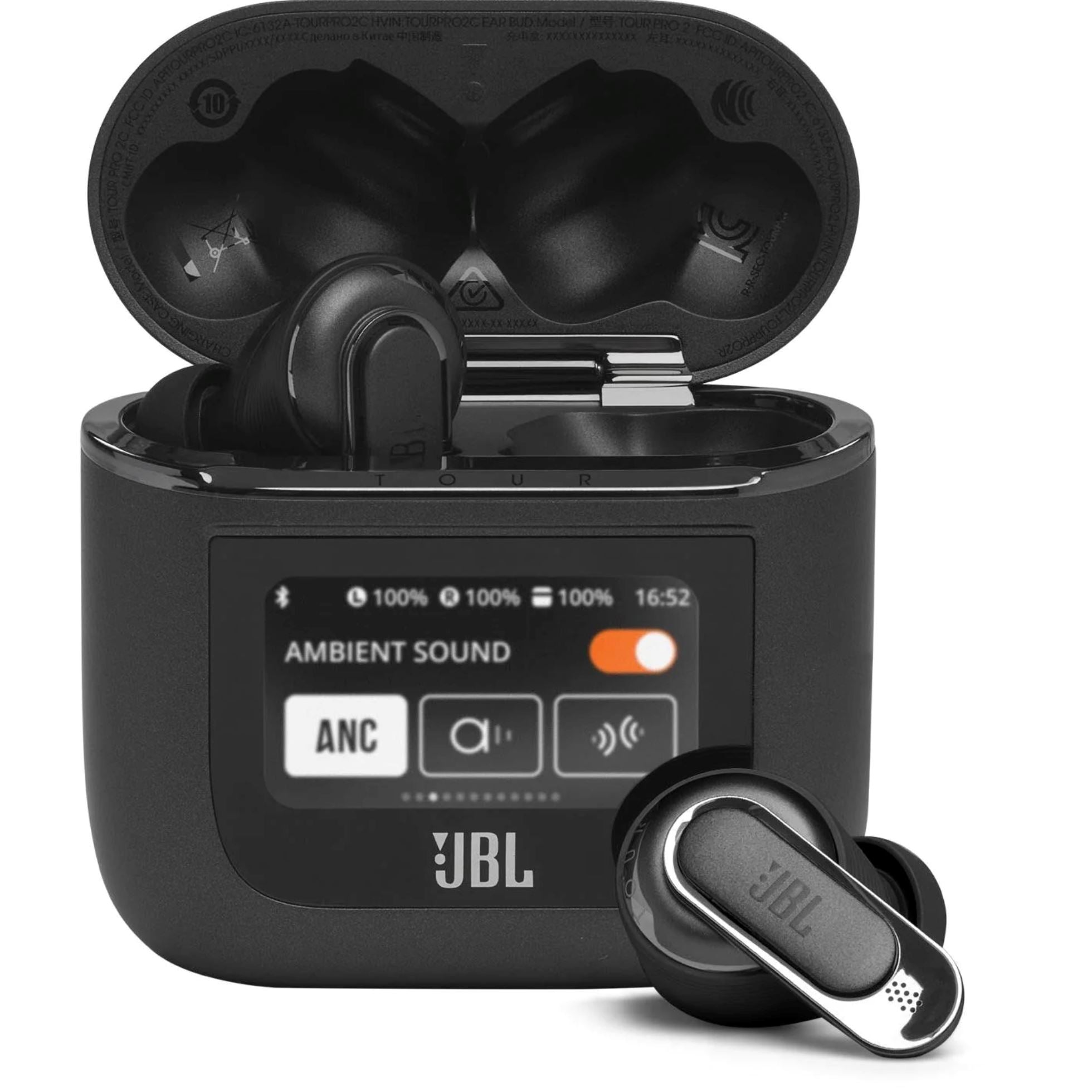 JBL Tour Pro True Wireless Noise Cancelling Earbuds Black