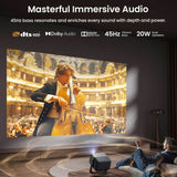JMGO N1S Ultra, High Brightness & 300'' Screen, 4K Vivid Display, Pure Triple Laser, Dolby Audio Projector JMGO 