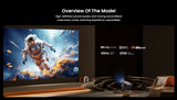 JMGO N1S Ultra, High Brightness & 300'' Screen, 4K Vivid Display, Pure Triple Laser, Dolby Audio Projector JMGO 